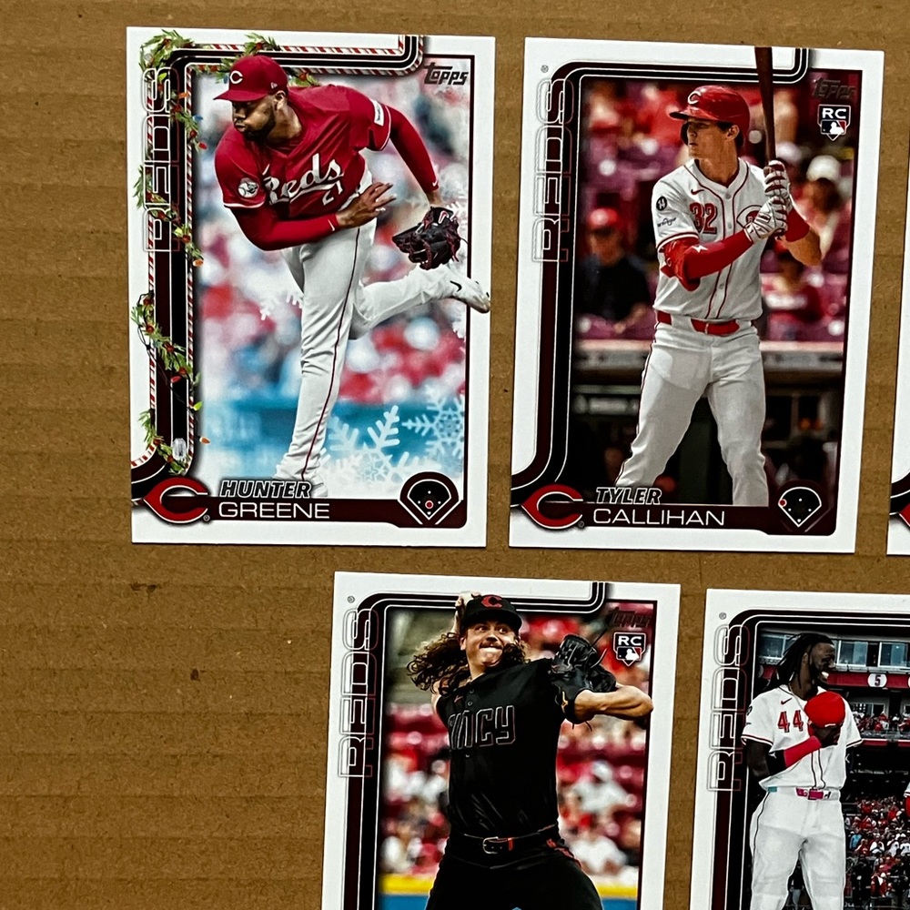 Lot of 5 Cincinnati Red mlb topps baseball cards - Picture 2 of 4